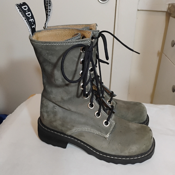 John Fluevog Moto Combat boots Size 7.5 - Picture 3 of 15